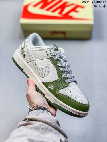 Overseas Hit Limited Edition Nike Sb Dunk Low Stussy Joint Military Green Englis