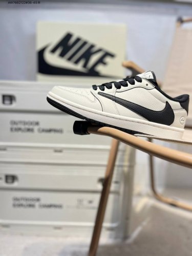 Company-Level First-Layer Leather Jordan Air Jordan 1 Low Aj1 Low-Top Series Bas