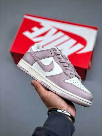 nike Sb Dunk Low White Light Purple Low-Top Casual Shoes Fb9109-122 Size 35.5 - Click Image to Close