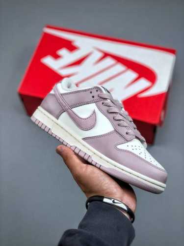 nike Sb Dunk Low White Light Purple Low-Top Casual Shoes Fb9109-122 Size 35.5