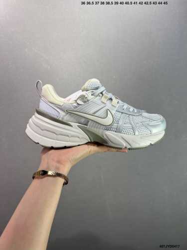 Corporate-Level Nike V2K Runtekk Shock-Absorbing And Non-Slip Retro Low-Top Runn