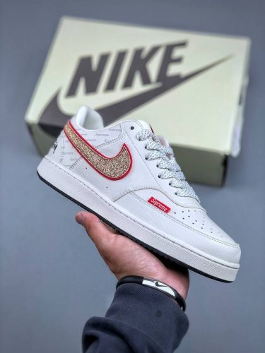 Welfare Special Nike Court Vision Low Stussy Joint Low-Top Versatile Breathable