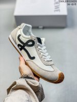 loewe Ballet Runner 2.0 Calfskin Round-Toe Lace-Up Low-Top Casual Shoes. Loew