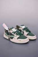 fragment X Travis Scott X Lv Air Jordan 1 Low Three-Party Joint Inverted Hook