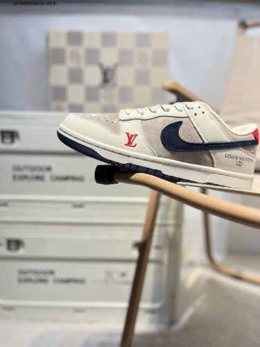 Nike Sb Dunk Low Lv Collaboration Anniversary Premium Custom Low-Top Casual Skat