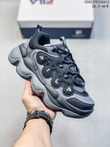 Authentic Label With Half Size Fila 2025 Spring New Arrival Pea Shoe Dad Shoe Wo