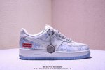 Limited Sale Overseas! Corporate-Level Nike Air Force 7 Low "Lv Joint Double-Gra
