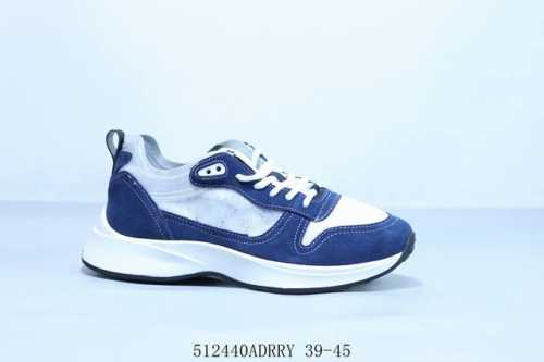 dior Dior Mesh Fabric Retro Thick-Soled Lace-Up Casual Mid-Top Sneakers For M