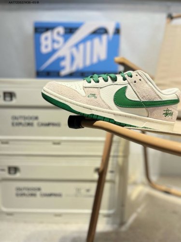 Nike Sb Dunk Low Stussy Collaboration Anniversary High-End Customization Low-Top