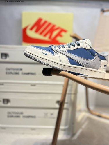 Company-Level Top-Layer Leather Jordan Air Jordan 1 Low Aj1 Low-Top Series Baske