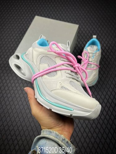 D Yang Chaoyue's Same Style Genuine Leather Breathable Thick-Soled Dad Shoes For