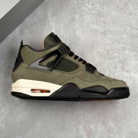 Local Core Private Undefeated X Air Jordan 4 Retro Replica Green Black Aj4 Jorda - Click Image to Close
