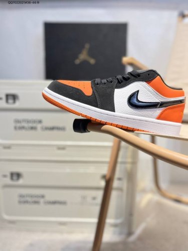 Company-Level First-Layer Leather Jordan Air Jordan 1 Low Aj1 Low-Top Series Bas