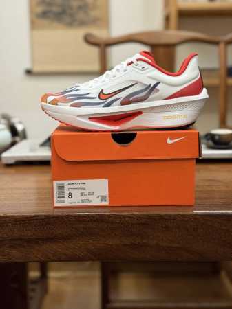 Company-Level Platform Goods Zoom Fly 6 Running Shoes White Flame Hq3498-100 Men - Click Image to Close