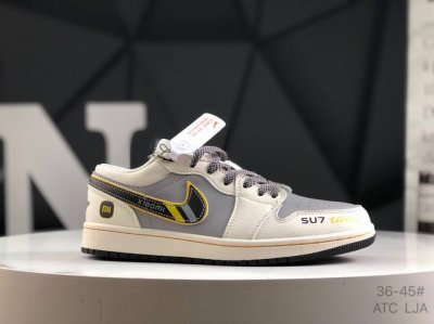 Nike Wmns Air Jordan 1 Low Gs White University Red Aj1 Jordan Generation Low-Top