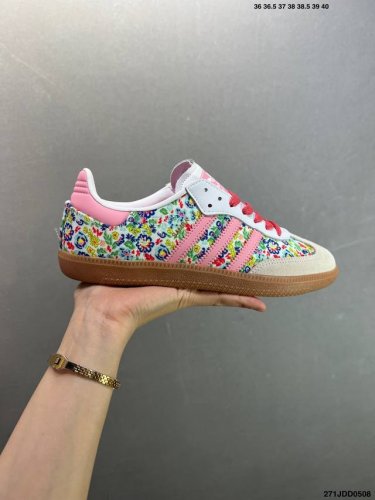 Liberty London X Adidas Originals Samba Og Gray Pink This Shoe Continues The Tra