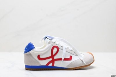 Corporate Loewe Ballet Runner 2.0 Calfskin Round Toe Lace-Up Low-Top Lifestyle S