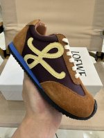 Loewe Agand Training Shoes, Trendy Leather Ballet-Inspired Color-Block Children'