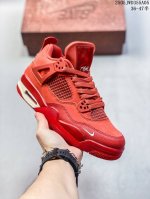 Off-White X Air Jordan 4 Retro Cream Sail Michael Jordan Aj4 Mid-Top Retro Casua