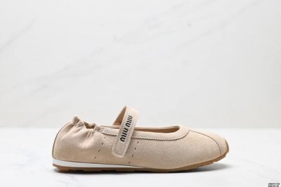 Company-Level Miu Miu Mary Jane Ballet Shoes - Slip-On Loafers - Early Spring Ne