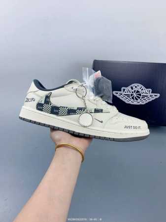 travis Scott X Fragment Design X Jordan Air Jordan 1 Low Og Sp Dior Joint Bla - Click Image to Close