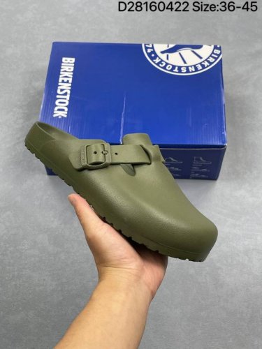 Birkenstock Boston Birken Casual Closed Toe Slippers Wear-Resistant Outsole Cowh