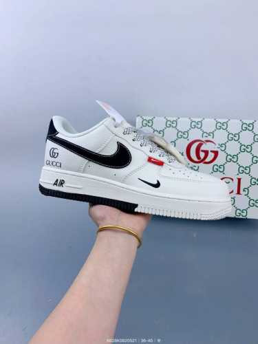 Corporate Nike Air Force 1 '07 Low Gucci Co-Branded Double Black Hook Air Force