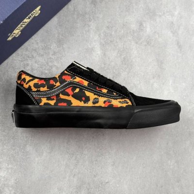 Local Core Private Vans Lx Old Skool High-End Series Leopard Print Splicing Casu