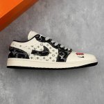 Local Core Private Air Jordan 1 Low Aj Joe 1 Lv Joint Black Broken Hook High-End