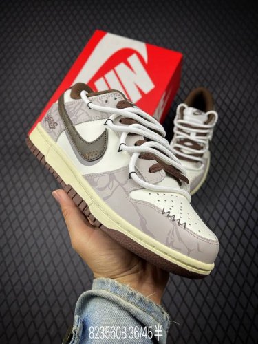 B Nike Dunk Low Koala Party Broken Grid American Retro Low-Top Casual Shoes Dd15