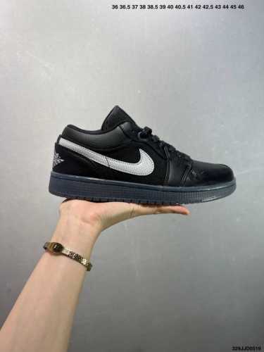 Genuine Nike Air Jordan 1 Low Aj1 Joe 1 Low-Top Casual Sneakers Synchronized Off