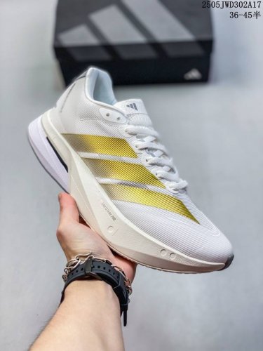Corporate Ad Adizero Boston 13 Summer Breathable Mesh Racing Running Shoes Js493