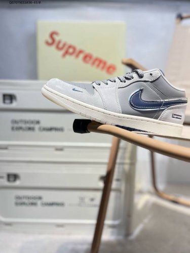 Company-Level Top-Layer Leather Jordan Air Jordan 1 Low Aj1 Low-Top Series Baske