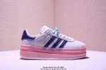 Adidas Originals Gazelle Bold W Three-Leaf Clover Thick-Soled Casual Slip-Resist
