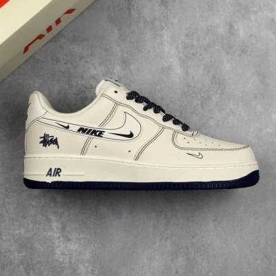 Local Core Private Company-Level Nike Air Force 1 07 Low Stussy Joint-Blue Line