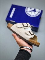 Birkenstock London Suede Leather, A Famous German Shoe Brand, Low-Top Cowhide Su