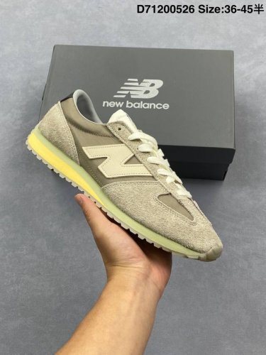 New Balance Nb 471 Series Fabric Cow Split Leather Retro Fashion Non-Slip Wear-R