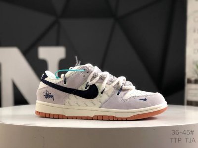Real Label With Half Size Nike Sb Dunk Low Sup Series Straps Pig Eight Gray Hook