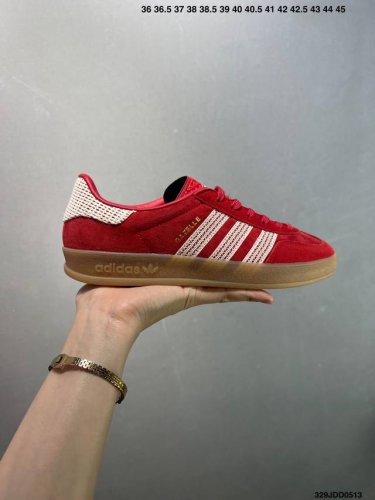 Adidas Originals Gazelle Indoor Retro Three-Leaf Clover Slip-Resistant Transpare