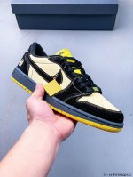 Authentic Two-Layer Label! Nike Air Jordan Low 1 Joe 1 Low-Top Classic Casual Sh
