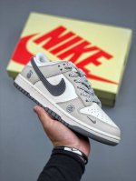 c Version Nike Sb Dunk Low X Stussy Joint Model White, Gray And Black 8 Billi