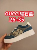 European Export Version Gucci Gucci Top-Grain Leather Gucci New Children's Casua