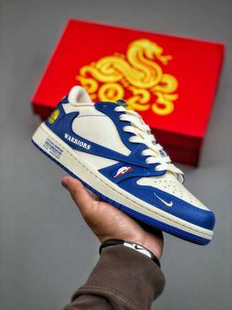 travis Scott X Nike Air Jordan 1 Low X Warriors Air Jordan 1 Low Reversed Gol - Click Image to Close