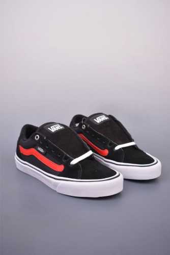 vans Old Skool Faulkner Black Red Vans Official Non-Slip Lightweight Low-Top
