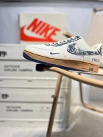 Dior X Nike Air Force 1 '07 Air Force One Versatile Casual Sports Shoes With Sof