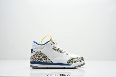 Kids' Air Jordan 3 Retro Replica White Cement Aj3 Jordan 3Rd Generation Aj3 Jord