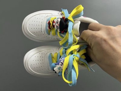 Air One Double Lace Magic Tape Cartoon Children's Casual Shoes Size: 26-37 Class