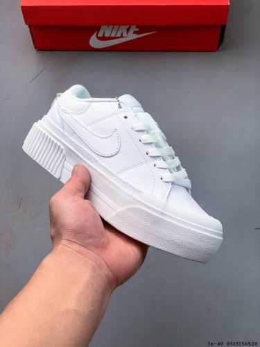 Nike Wmns Nike Court Legacy Lift Thick-Soled Heightened Retro Platform Shoes 051