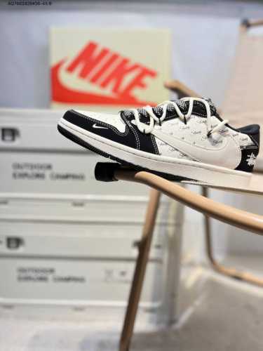 Company-Level First Layer Pistusi X Jordan Air Jordan 1 Low Aj1 Low-Top Series B