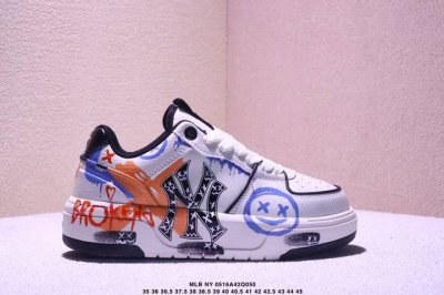 Company-Level Mlb Ny Printed Internet Celebrity Dad Shoes Graffiti Prank Inner H
